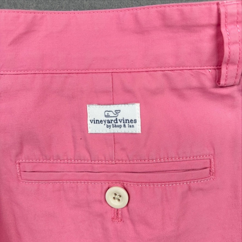 Vineyard Vines Chino Shorts Mens 30 Pink Breaker Cotton Flat Front 1H0213 - Picture 5 of 11